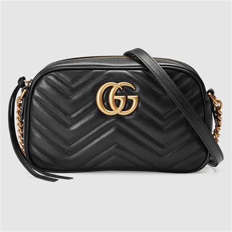 gucci marmont crossbody bag black|gg marmont matelasse shoulder bag.